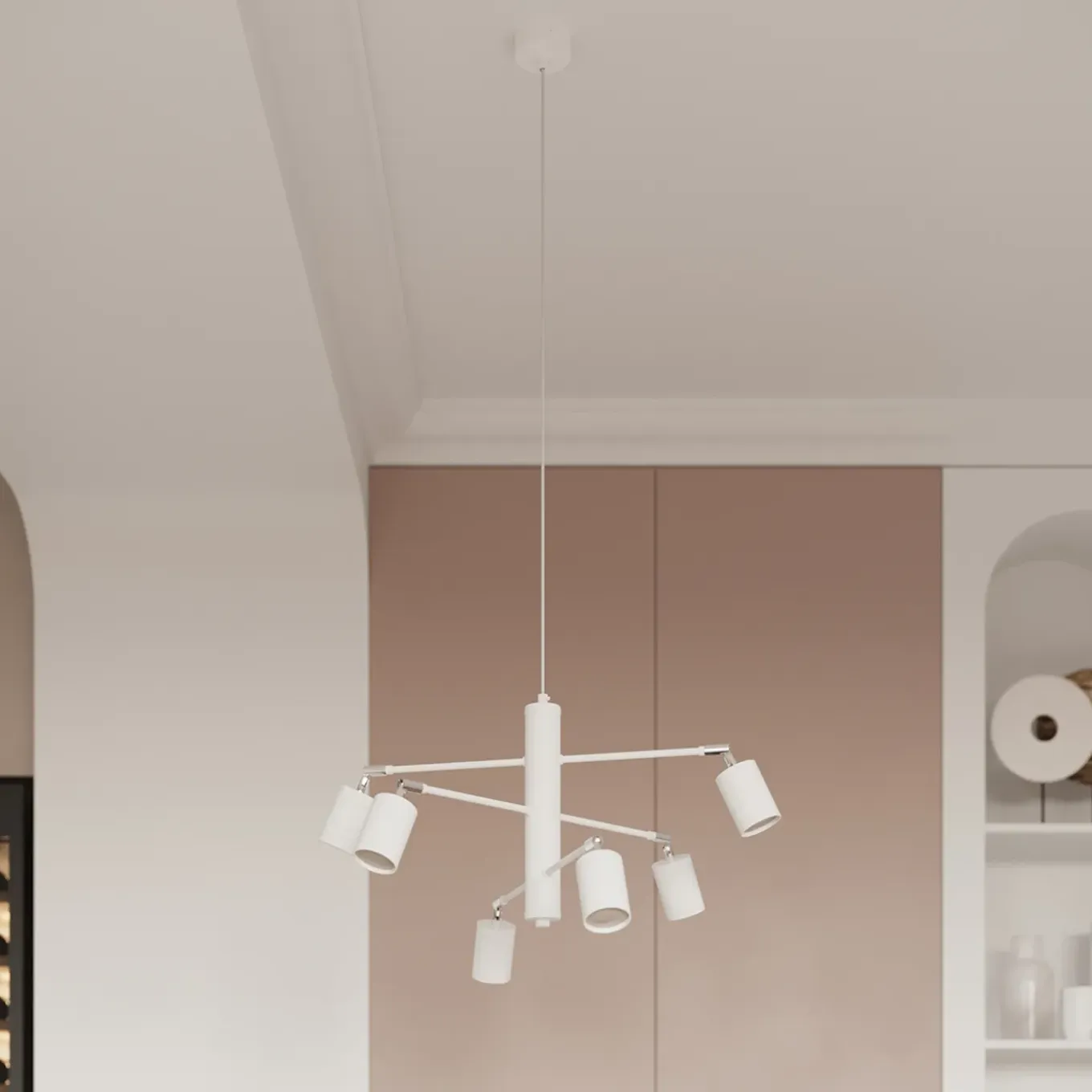Sollux Lighting - Plafondlamp - Torim 4l Wit Led 4000k