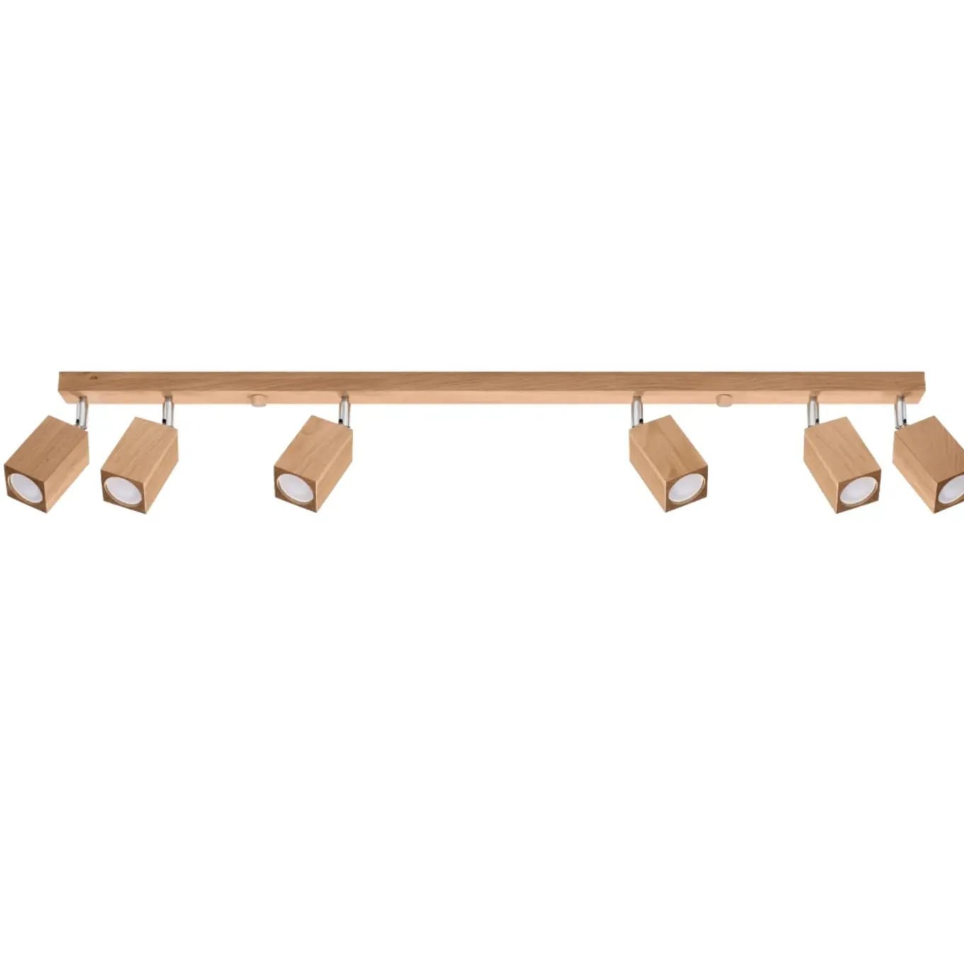 Sollux Lighting - Plafondlamp - Zezu 6 Eiken Led 4000k