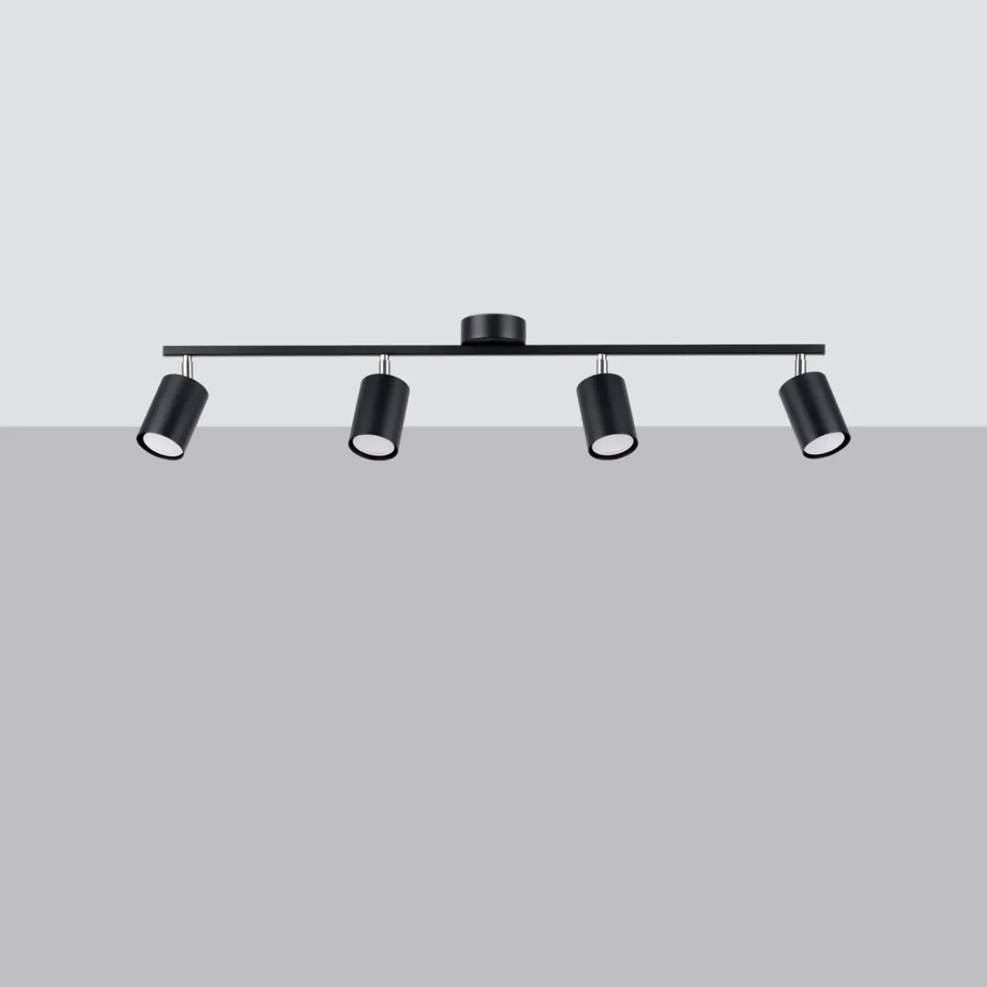 Sollux Lighting - Plafondlamp - Torim 4l Zwart Led 4000k