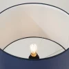Sollux Lighting - Staande Lamp - Nevia Marineblauw/zwart Stof/pvc/staal