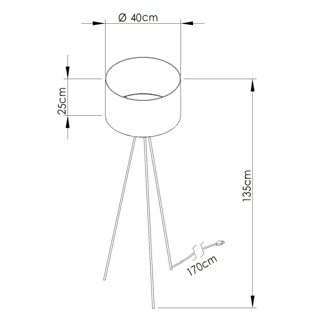 Sollux Lighting - Staande Lamp - Nevia Marineblauw/zwart Stof/pvc/staal