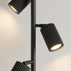 Sollux Lighting Vloerlampen Karbon Zwart Aluminium