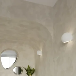 Sollux Lighting Wandlampen Globe Wit Keramiek