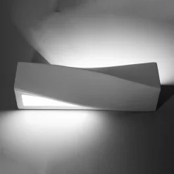 Sollux Lighting Wandlampen Sigma Wit Keramiek/glas