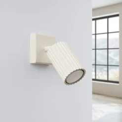 Sollux Lighting Wandlamp Karbon Beige Aluminium