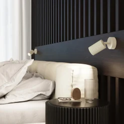 Sollux Lighting Wandlamp Karbon Beige Aluminium