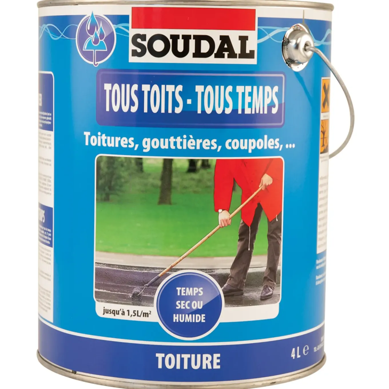Soudal dakbedekking Elk Dak Elk Weer zwart 4L