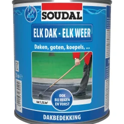 Soudal dakbedekking Elk Dak Elk Weer zwart 750ml