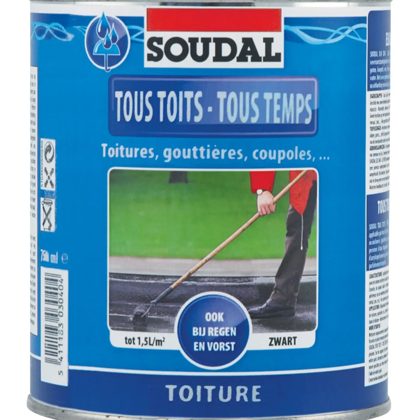Soudal dakbedekking Elk Dak Elk Weer zwart 750ml