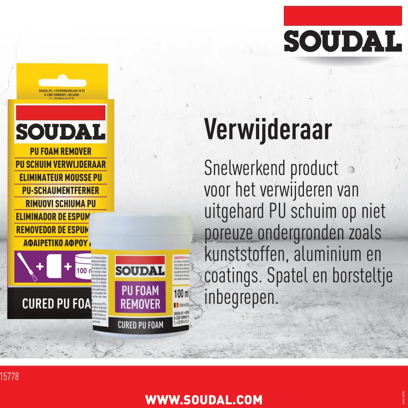 Soudal PU schuim verwijderaar 100ml