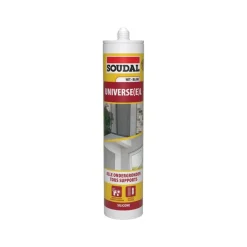 Soudal voegkit silicone Universeel wit 300 ml