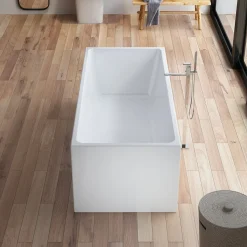 Spalina Paris Spalina - Vrijstaand Bad - Arko 170 Blanche 170 X75 X58 Cm - Wit