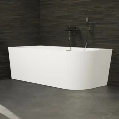 Spalina - Vrijstaand Bad - Capri 170 Gauche Blanche 170 X76 X58 Cm - Wit
