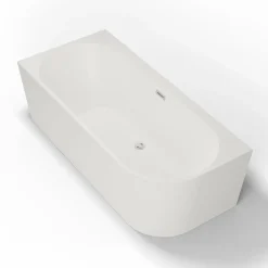 Spalina - Vrijstaand Bad - Capri 170 Gauche Blanche 170 X76 X58 Cm - Wit