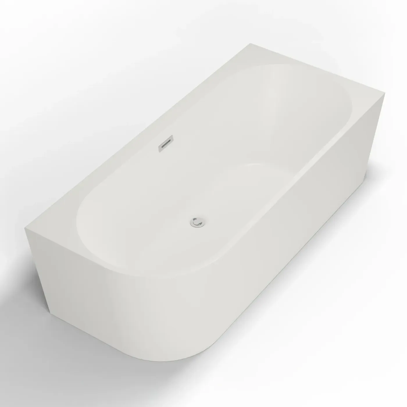 Spalina Paris Spalina - Vrijstaand Bad - Capri 170 Droite Blanche 170 X76 X58 Cm - Wit
