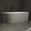 Spalina Paris Spalina - Vrijstaand Bad - Capri 160 Droite Grise 160 X76 X58 Cm - Grijs
