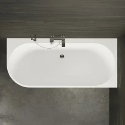 Spalina Paris Spalina - Vrijstaand Bad - Capri 160 Droite Blanche 160 X76 X58 Cm - Wit
