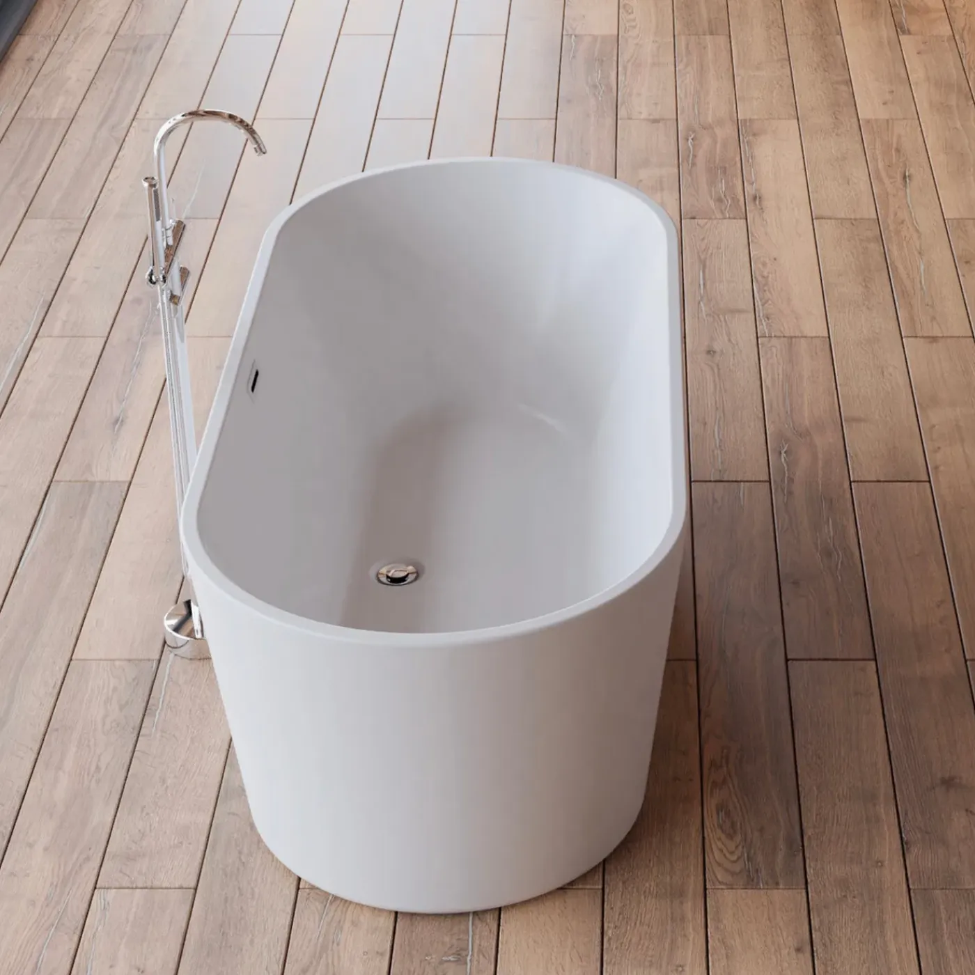 Spalina Paris Spalina - Vrijstaand Bad - Jade 170 Blanche 170 X80 X58 Cm - Wit