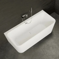 Spalina Paris Spalina - Vrijstaand Bad - Mint 180 Blanche 180 X81 X57 Cm - Wit