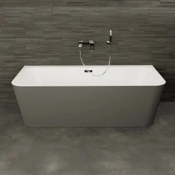 Spalina - Vrijstaand Bad - Mint 160 Grise 160 X75 X57 Cm - Grijs