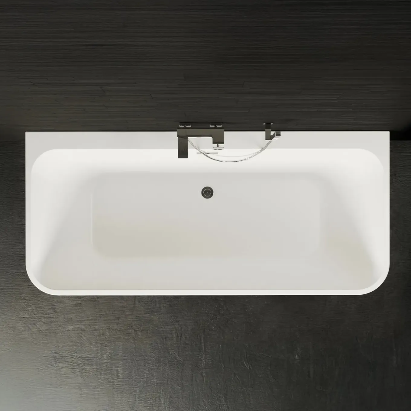 Spalina - Vrijstaand Bad - Mint 160 Grise 160 X75 X57 Cm - Grijs