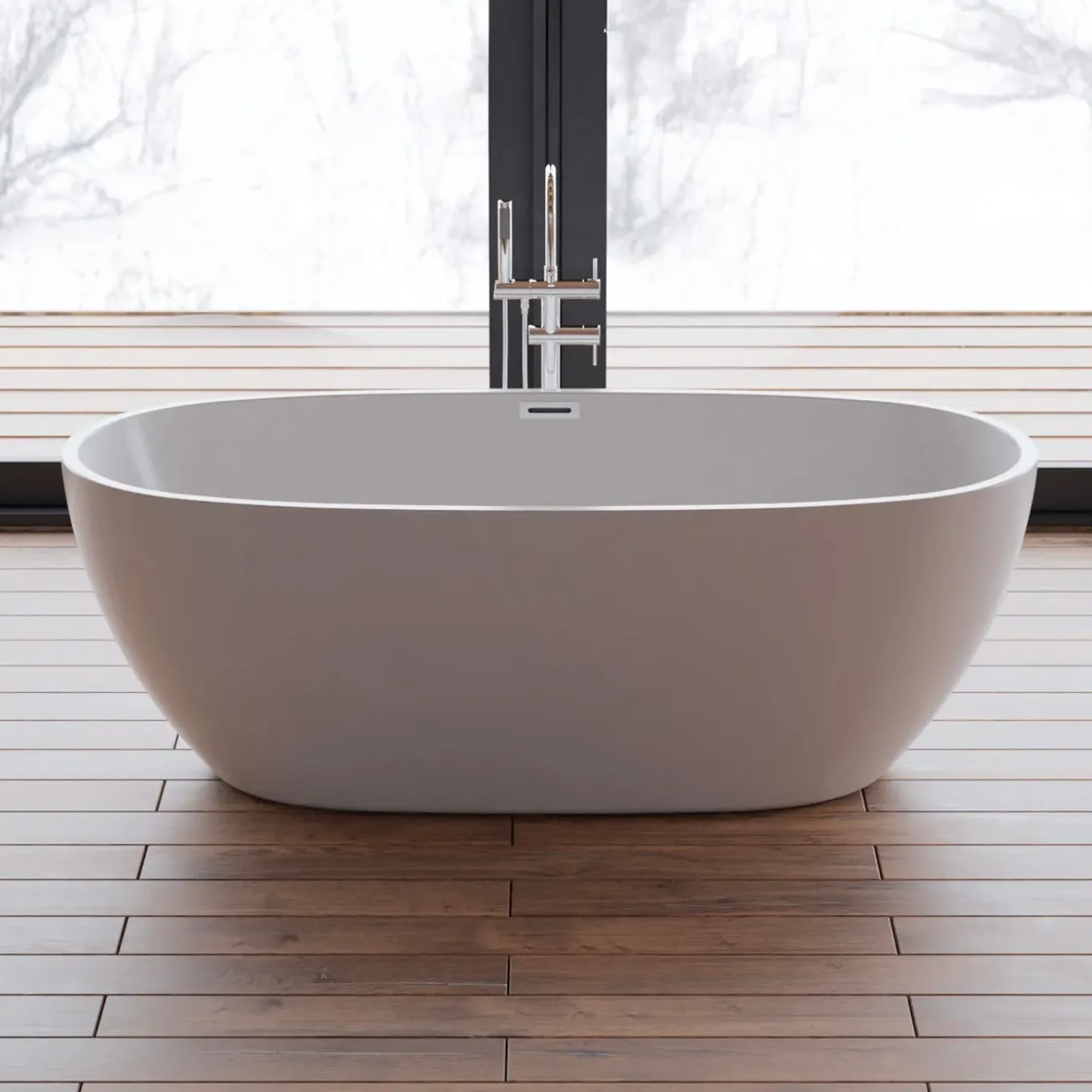 Spalina - Vrijstaand Bad - Samba 170 Blanche 170 X79 X58 Cm - Blanche