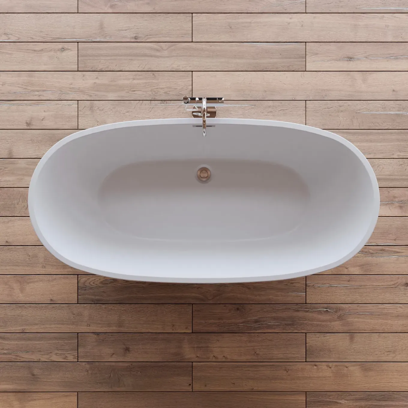 Spalina - Vrijstaand Bad - Samba 170 Blanche 170 X79 X58 Cm - Blanche
