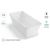 Spalina Paris Spalina - Vrijstaand Bad - Sorrow 170 Blanche 170 X75 X58 Cm - Wit
