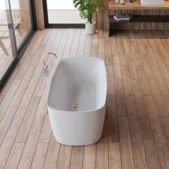 Spalina Paris Spalina - Vrijstaand Bad - Swing 170 Blanche 170 X80 X58 Cm - Wit