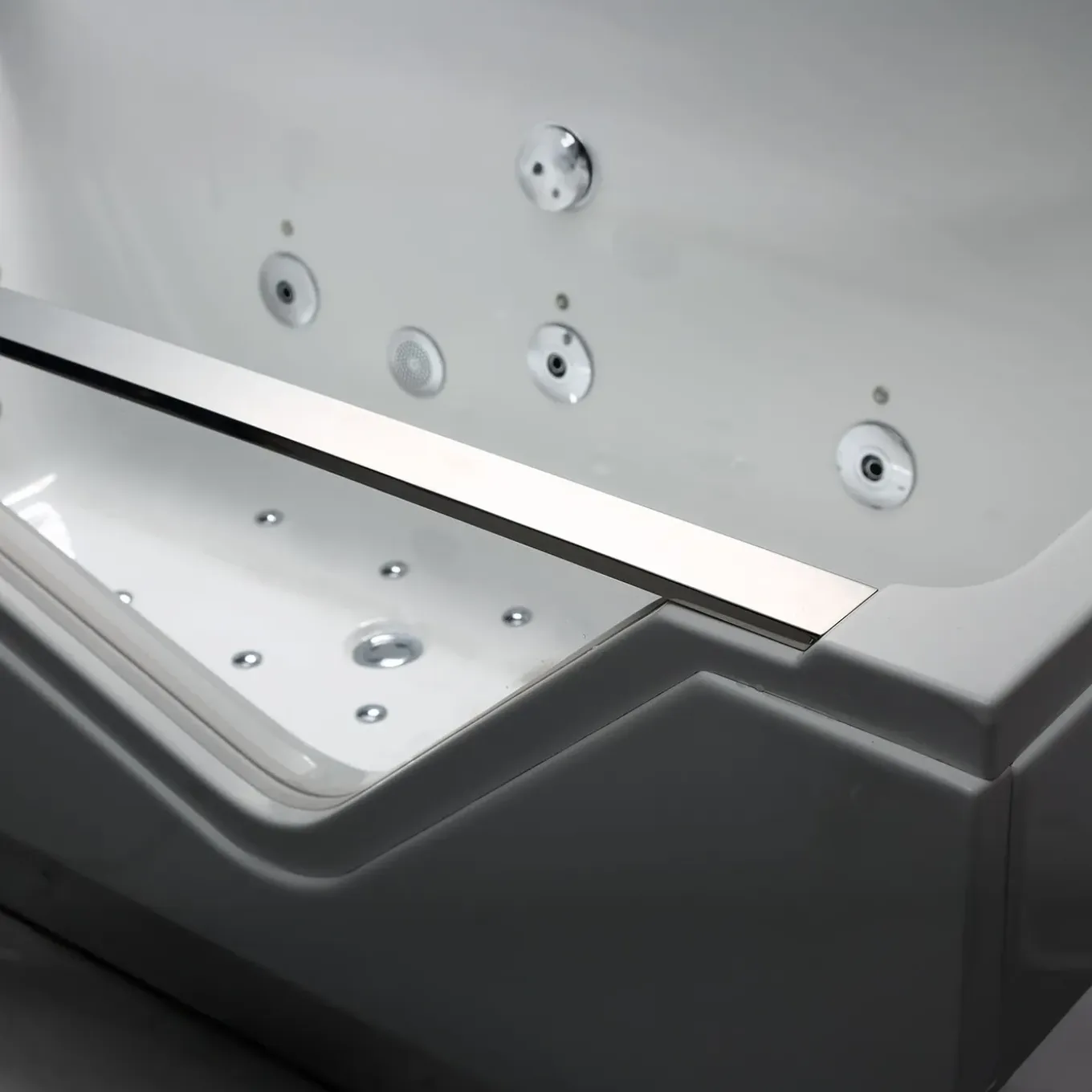 Spalina - Whirlpool Bad - Indra Wave 170 X80 X63 Cm - Wit