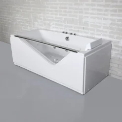 Spalina - Whirlpool Bad - Indra Wave 170 X80 X63 Cm - Wit