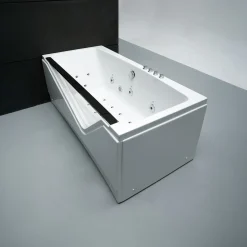 Spalina - Whirlpool Bad - Indra Wave 170 X80 X63 Cm - Wit