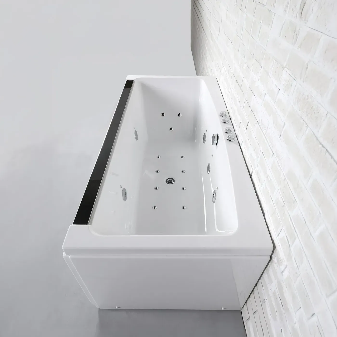 Spalina Paris Spalina - Whirlpool Bad - Maya Wave 170 X80 X63 Cm - Wit