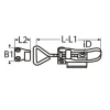Spansluiting - Aantreksluiting - Afsluitbaar - Verstelbaar 75-90mm - Rvs 304 - 2 stuks