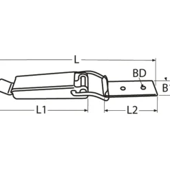 Spansluiting - Aantreksluiting - Afsluitbaar - 114x27 - Rvs 304 - 1 stuks