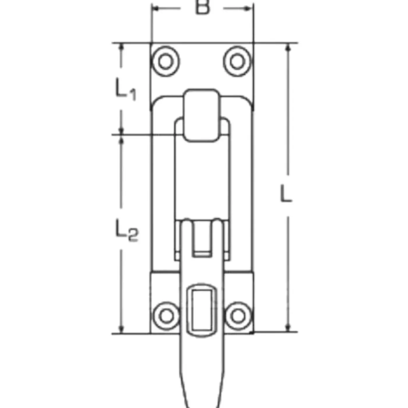 Overig Spansluiting - Aantreksluiting - Rvs 316 gepolijst - 70x28mm - 2 stuks