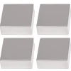 Spiegelklemmen chroom 4 stuks