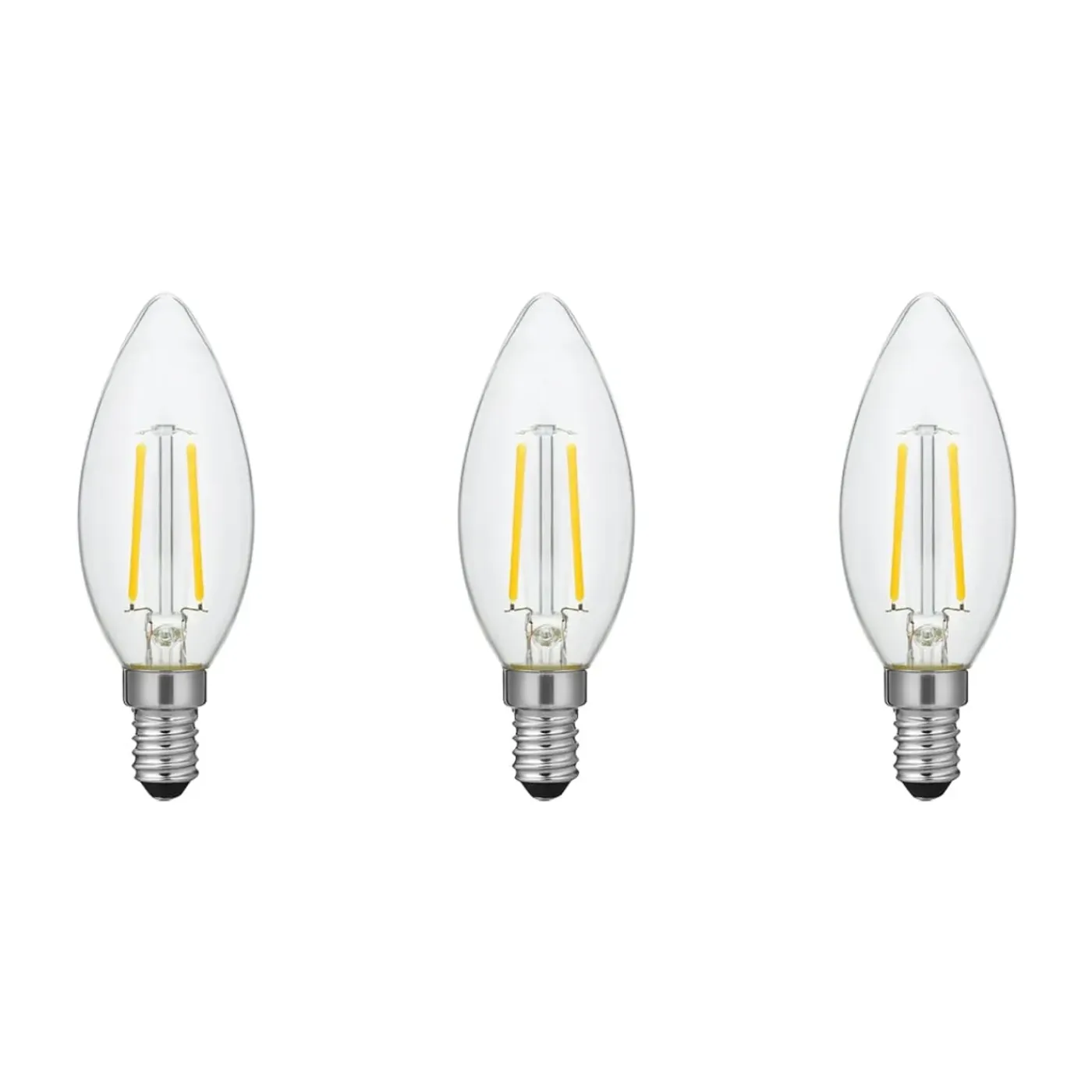 SPL Led Lamp E14 - 2w 150lm 2500k - Warm Wit Licht - Vervangt 18w - Dimbaar - Ra93 - 3 Stuks