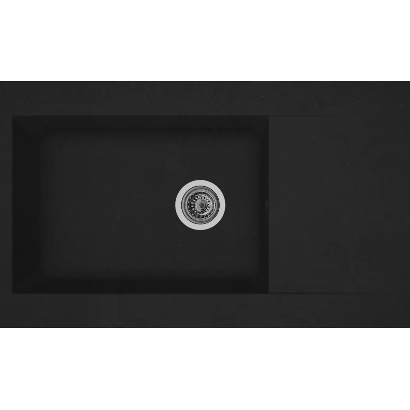 Spoelbak Einna 1 XL bak 86x50x20cm composiet zwart
