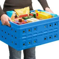Sunware Square vouwkrat 46L blauw 54x38x26,5cm