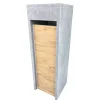 Staande Brievenbus Alicante Woodlook - Keramiek en Natuursteen - Blauw - 34x103x34cm