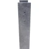 VASP Staande Brievenbus Antwerpen - Natuursteen en Staal - Zwart - 42x100x18cm