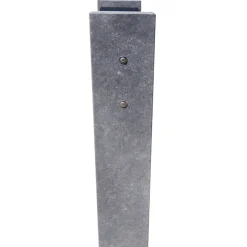 VASP Staande Brievenbus Antwerpen - Natuursteen en Staal - Zwart - 42x100x18cm