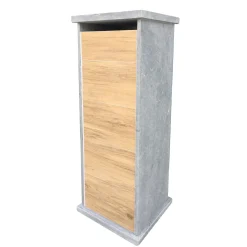 VASP Staande Brievenbus Lhotse - Natuursteen - Blauw - 34,25x101x32cm
