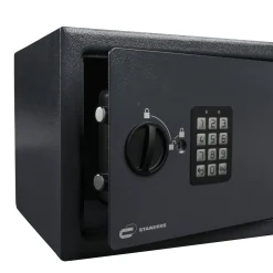 Standers Elektronische kluis Medium 15L - met elektronisch codeslot - wandmontage - 35x23x25cm