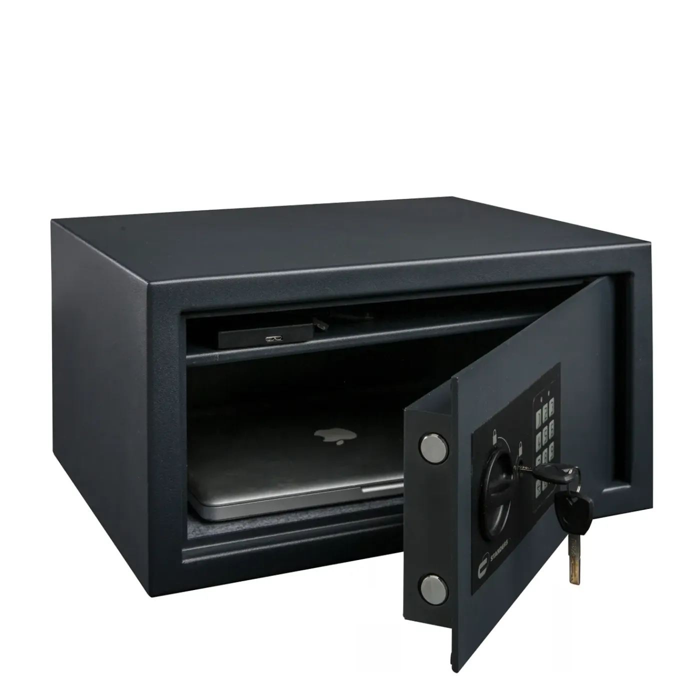 STANDERS Elektronische kluis 28L - met elektronisch codeslot - met uitneembaar legplankje - 46x25x37cm