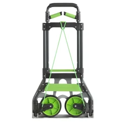 Standers Inklapbare steekwagen - 52x52cm - 100kg - Staal - Telescopisch stuur