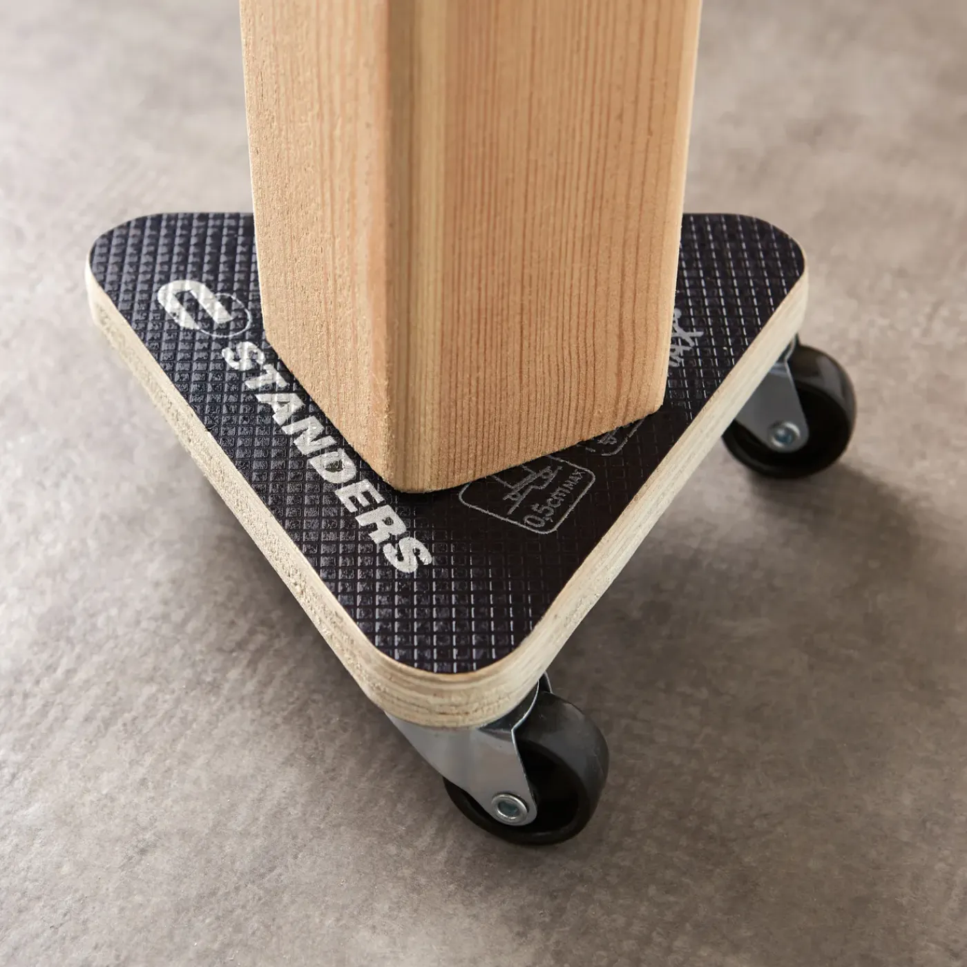 STANDERS Meubelroller - 15cm - 30kg - Hout - Antislip