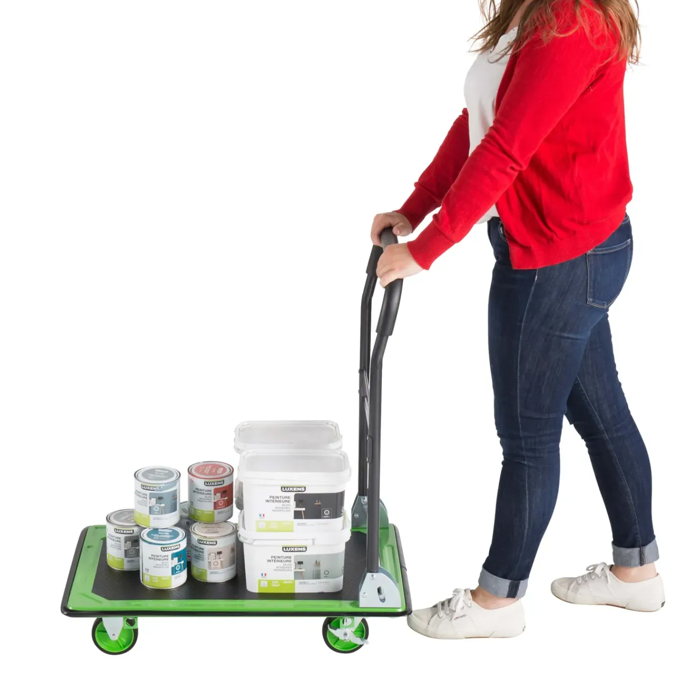 STANDERS Plateauwagen - 72x47cm - 150kg - Staal - Inklapbaar