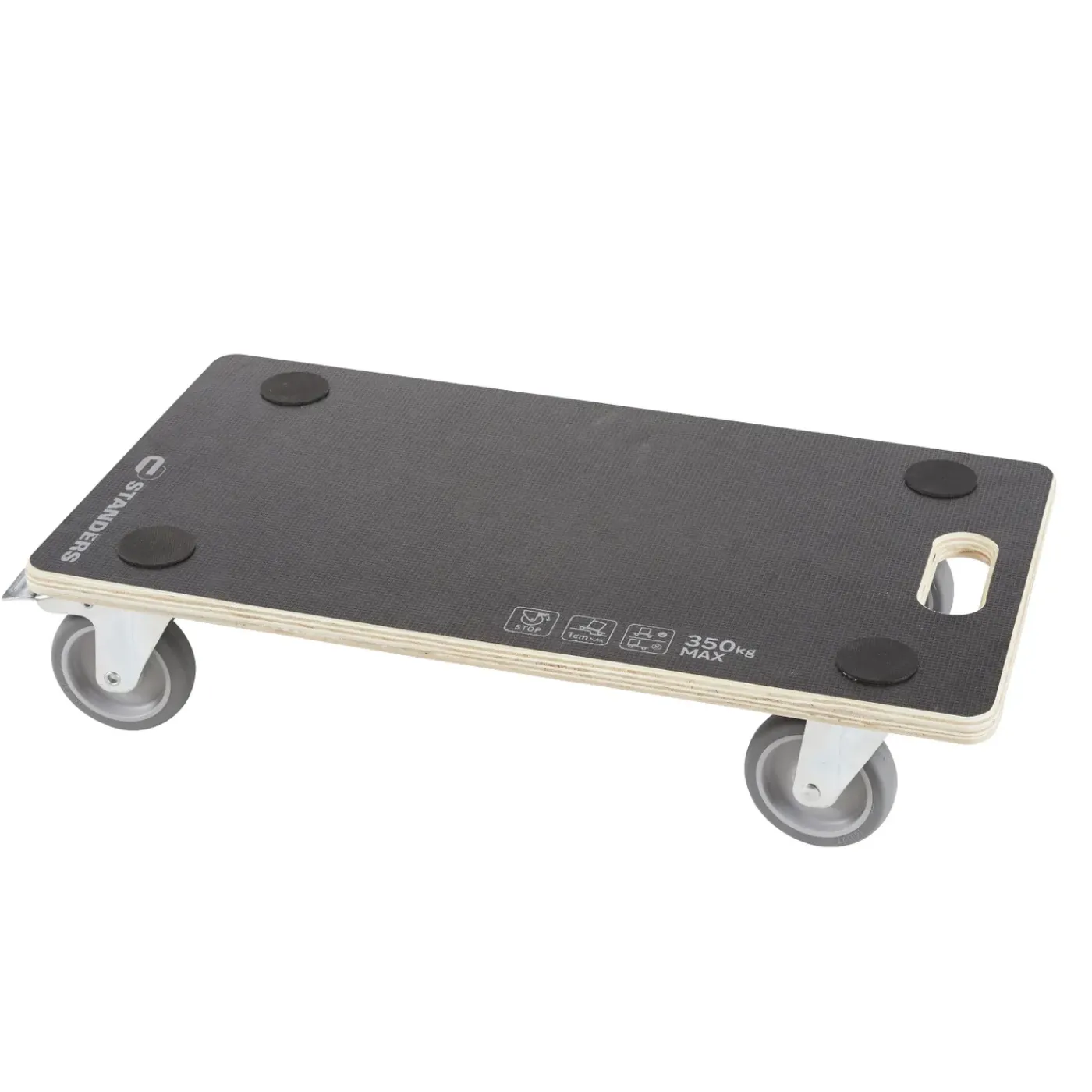 STANDERS Transportroller - 64x34cm - 350kg - Hout - Antislip